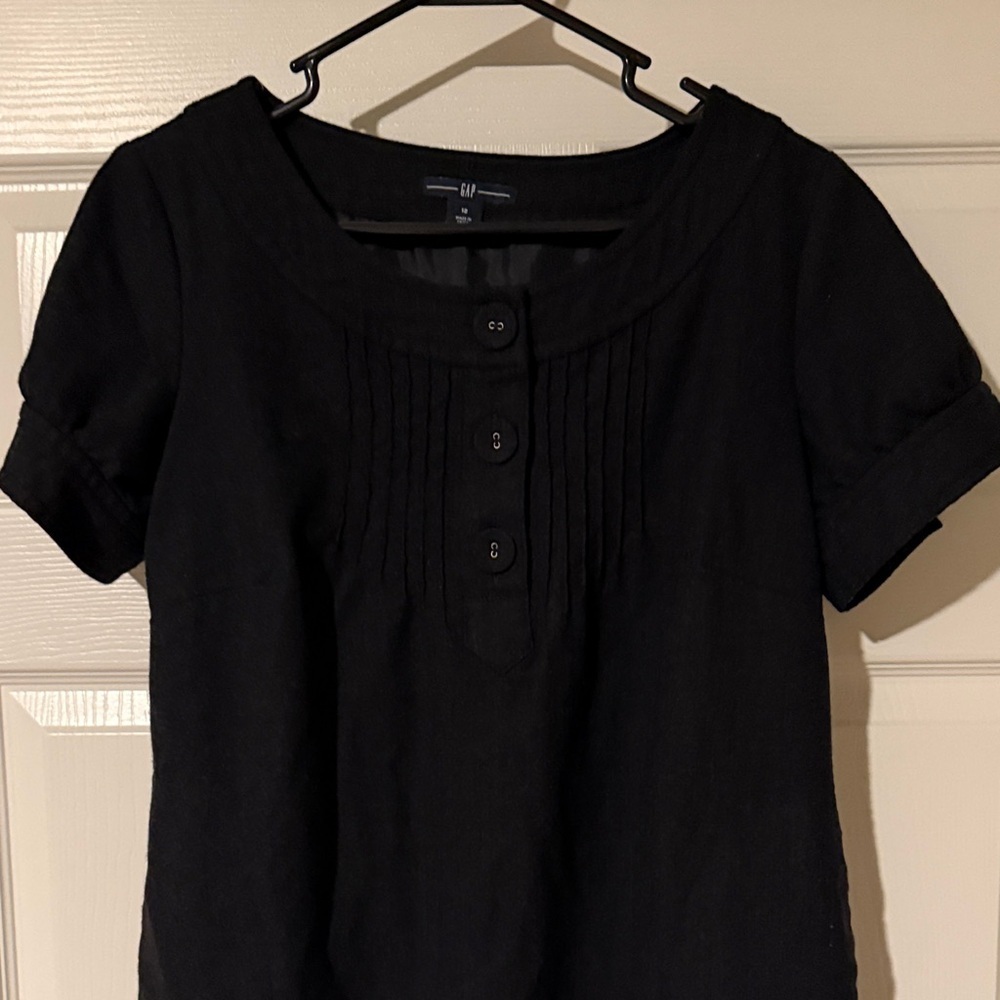 GAP Black Short Sleeve Dress - Picture 4 of 7